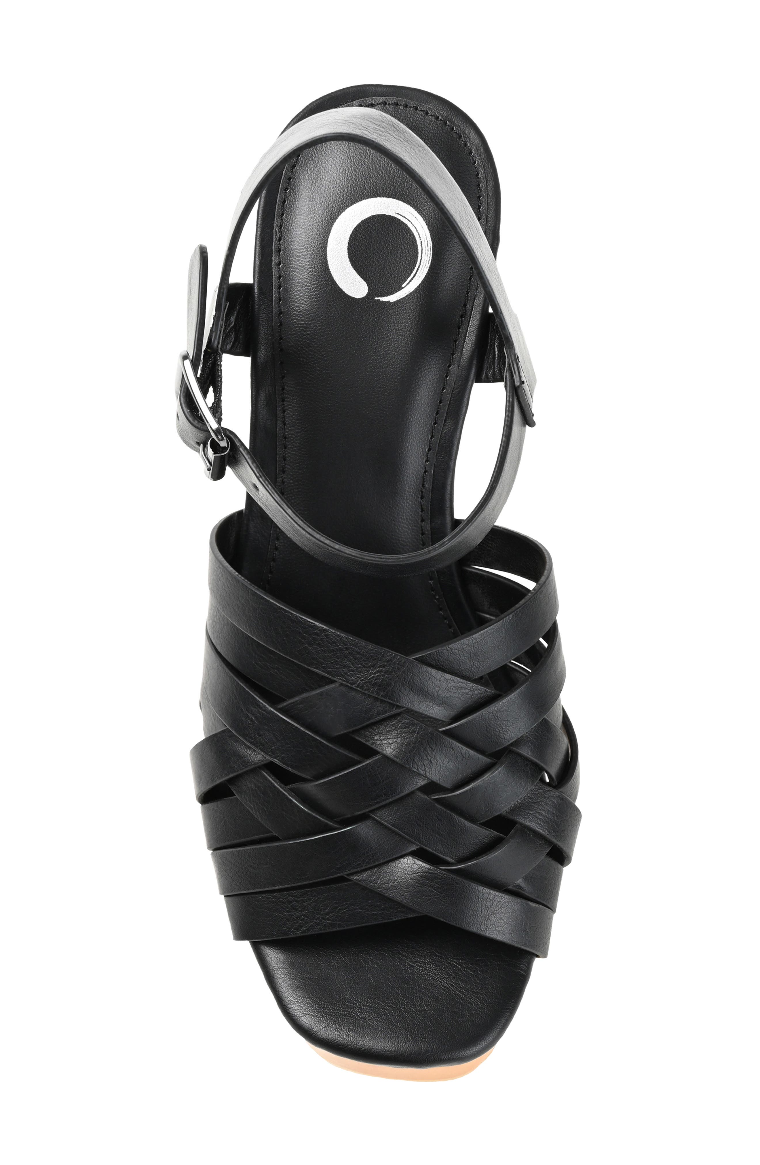 Journee Collection Adsn Sandal, Alternate, color, Black