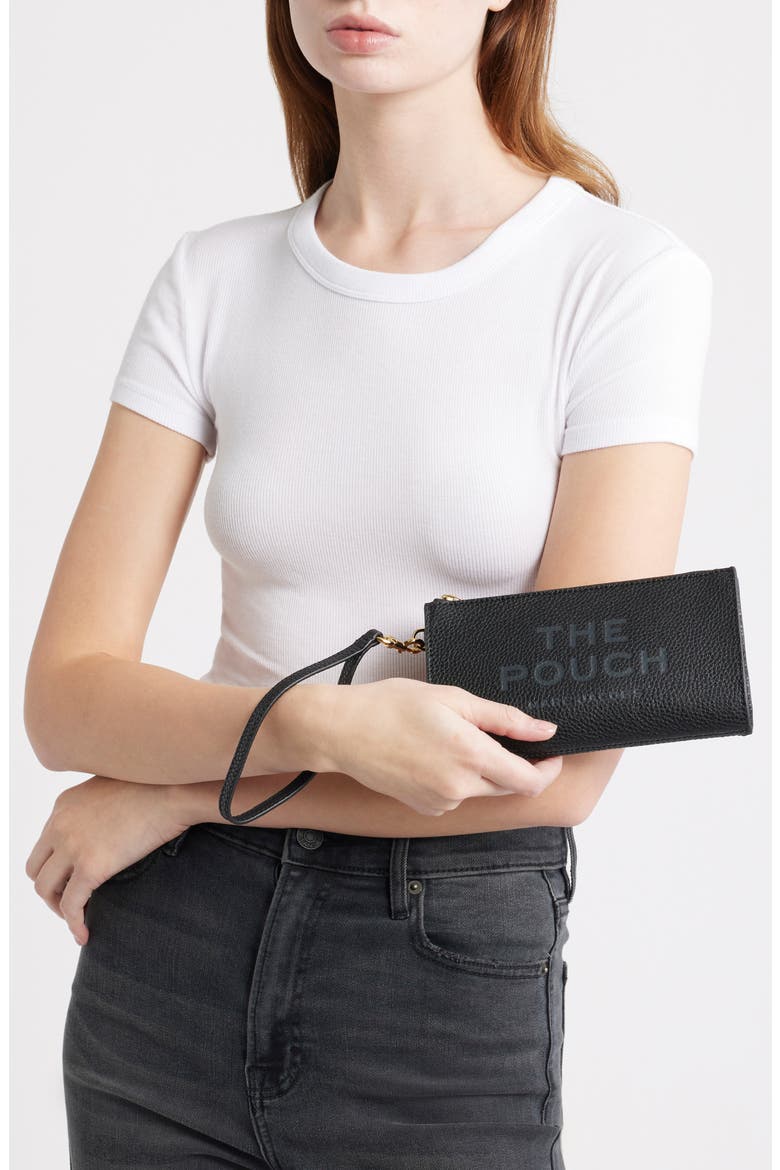 The Pouch Wristlet, Alternate, color, BLACK