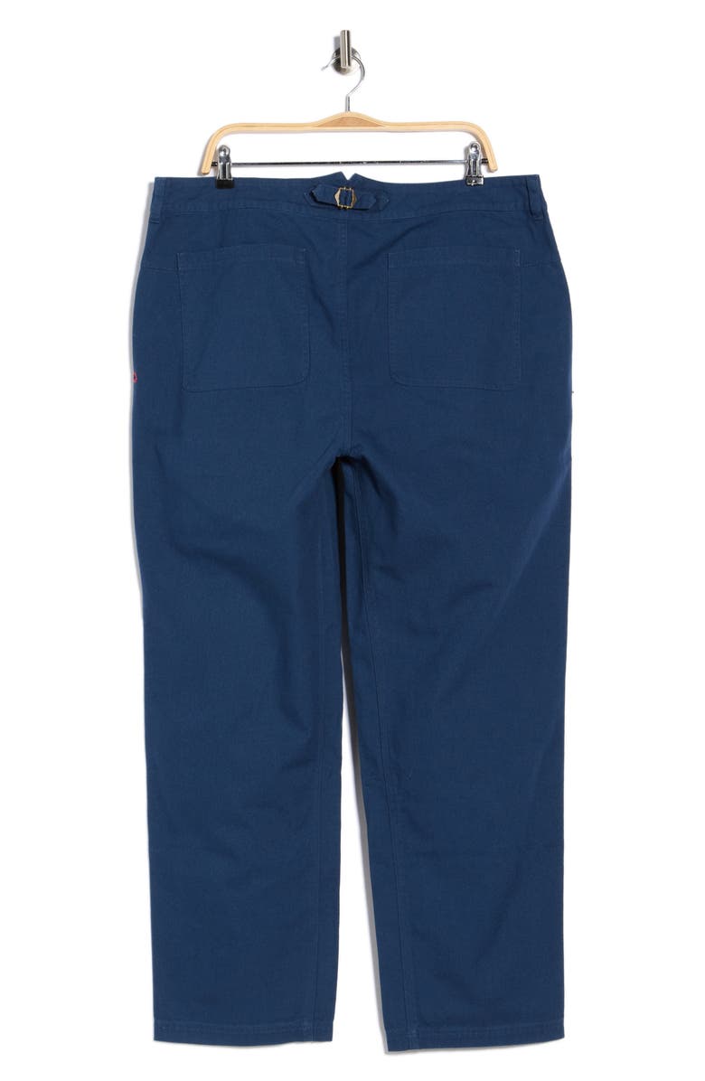 Imperfects Courier Organic Cotton Canvas Pants, Alternate, color, Banks Street Blue