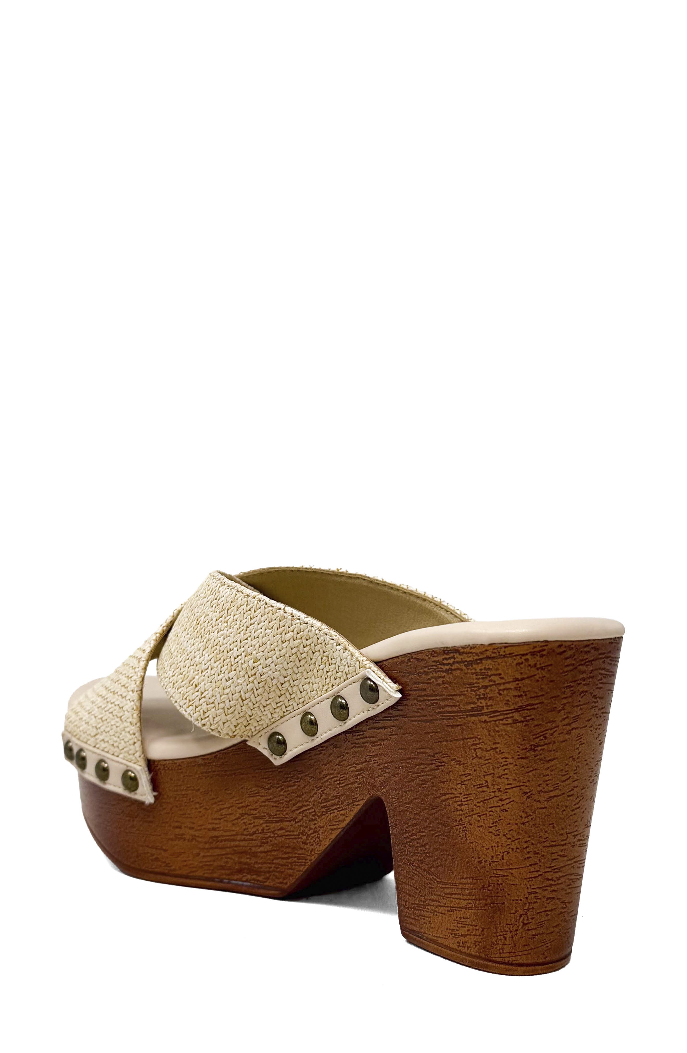 Ivanna Platform Slide Sandal, Alternate, color, NATURAL WOVEN