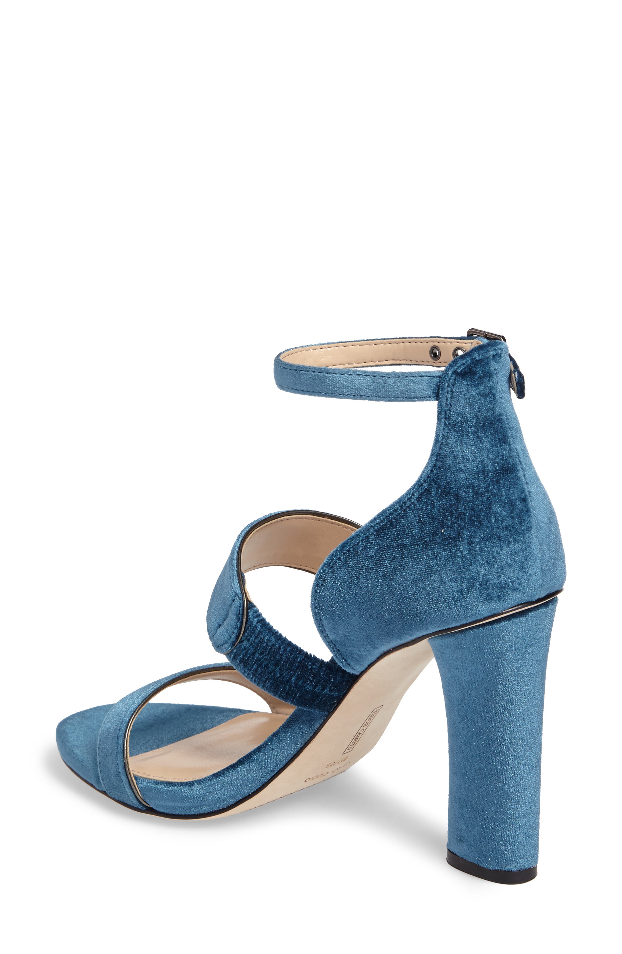 Robeka Sandal, Alternate, color, PEACOCK VELVET FABRIC