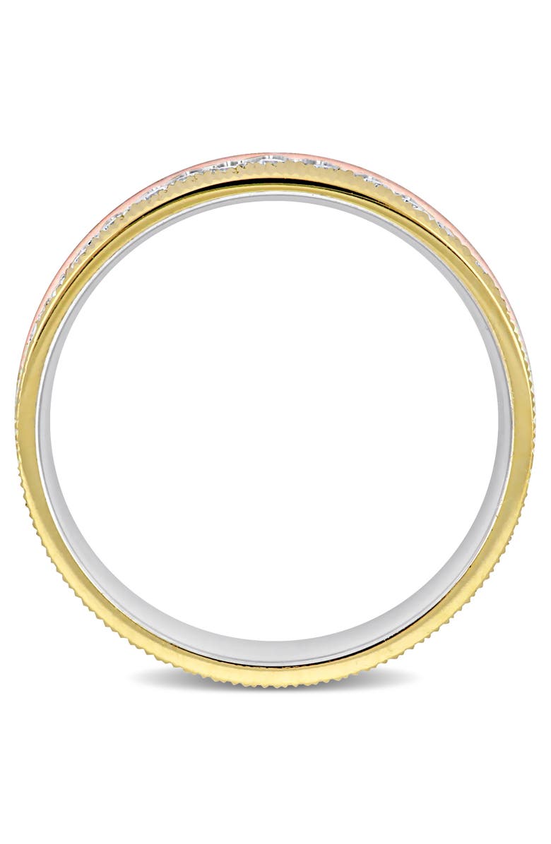 Julianna B. Cubic Zirconia Zigzag Wedding Band 14k, Alternate, color, 14K Gold