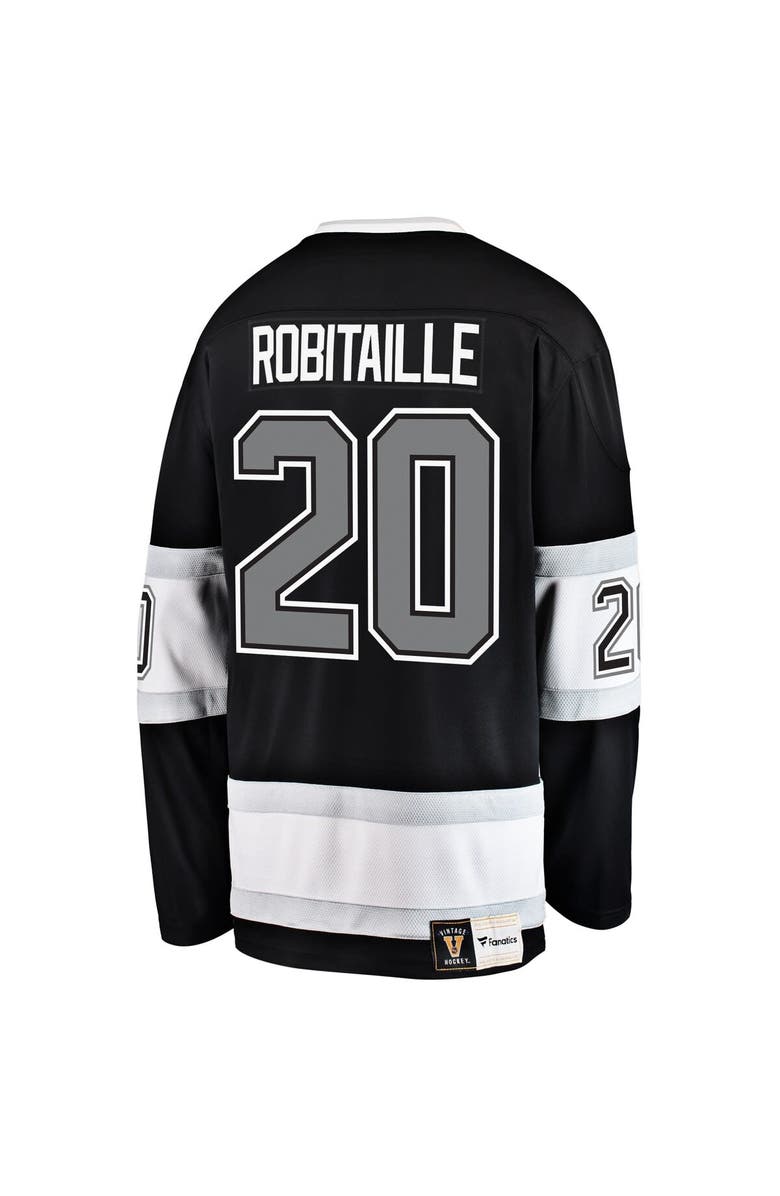 FANATICS Men's Fanatics Branded Luc Robitaille Black Los Angeles Kings Premier Breakaway Retired Player Jersey, Alternate, color, Black