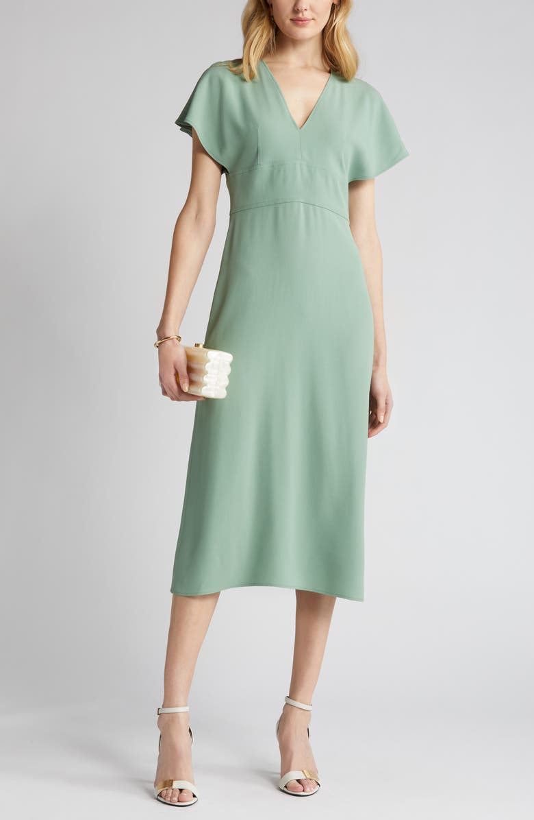 BOSS Dawinga Flutter Sleeve A-Line Dress, Main, color, 