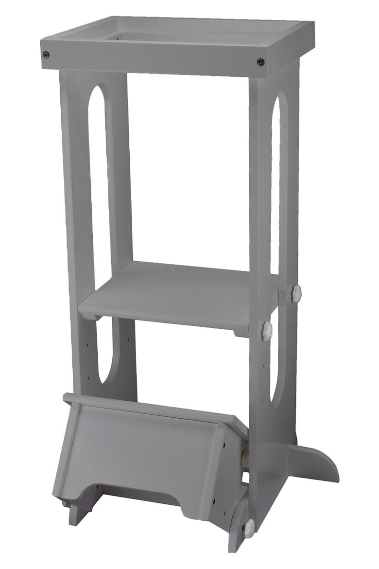 Explore & Store Learning Tower® Toddler Step Stool, Alternate, color, SILVER DROP