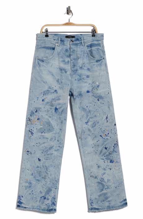 PURPLE BRAND Bleach Paint Embroidery Jeans