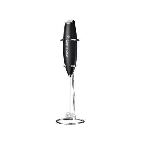 Stainless Steel Handheld Cordless Milk Frother with Stand