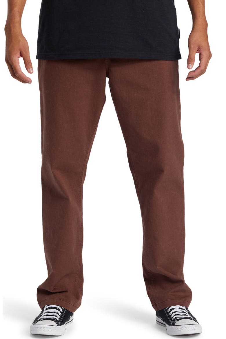 DNA Beach Cotton Twill Pants, Main, color, BROWN STONE