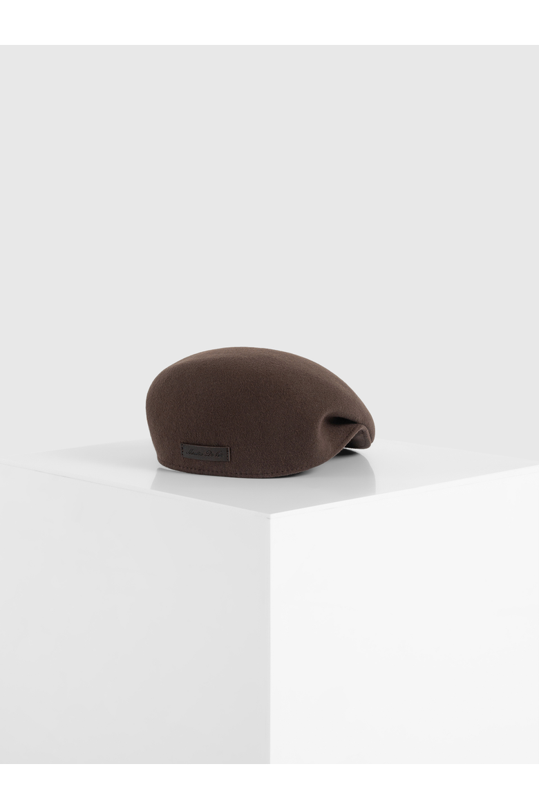 Amos Wool Flat Cap, Main, color, Brown