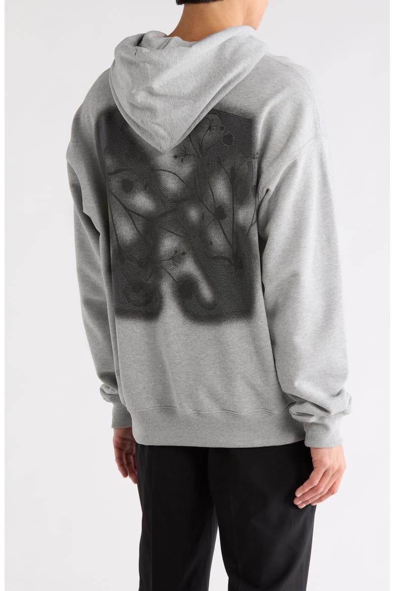 Flower Sketch Skate Hoodie, Alternate, color, LIGHT GREY MELANGE-BLACK