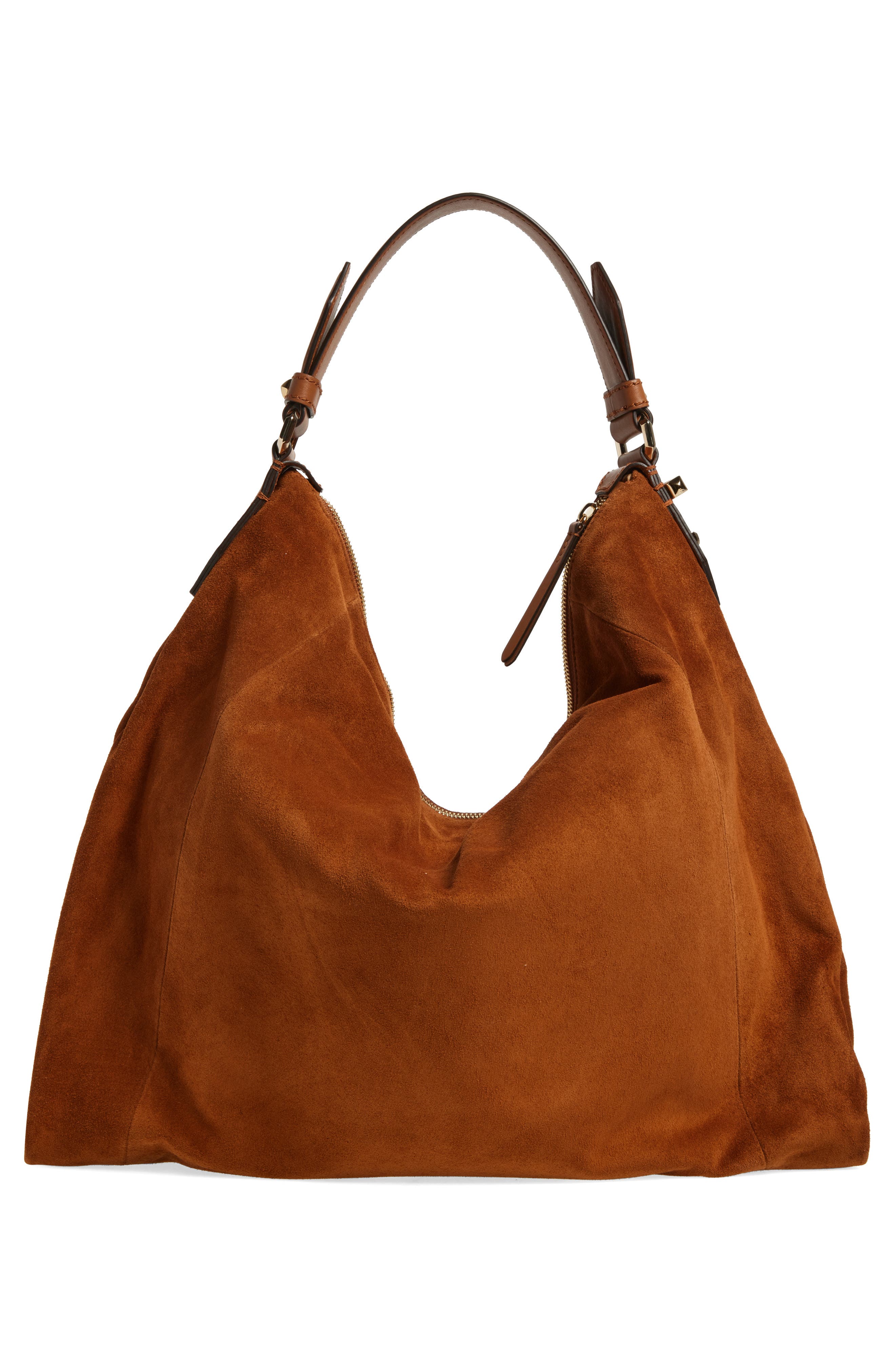 Ana Suede Hobo Bag, Alternate, color, TAN