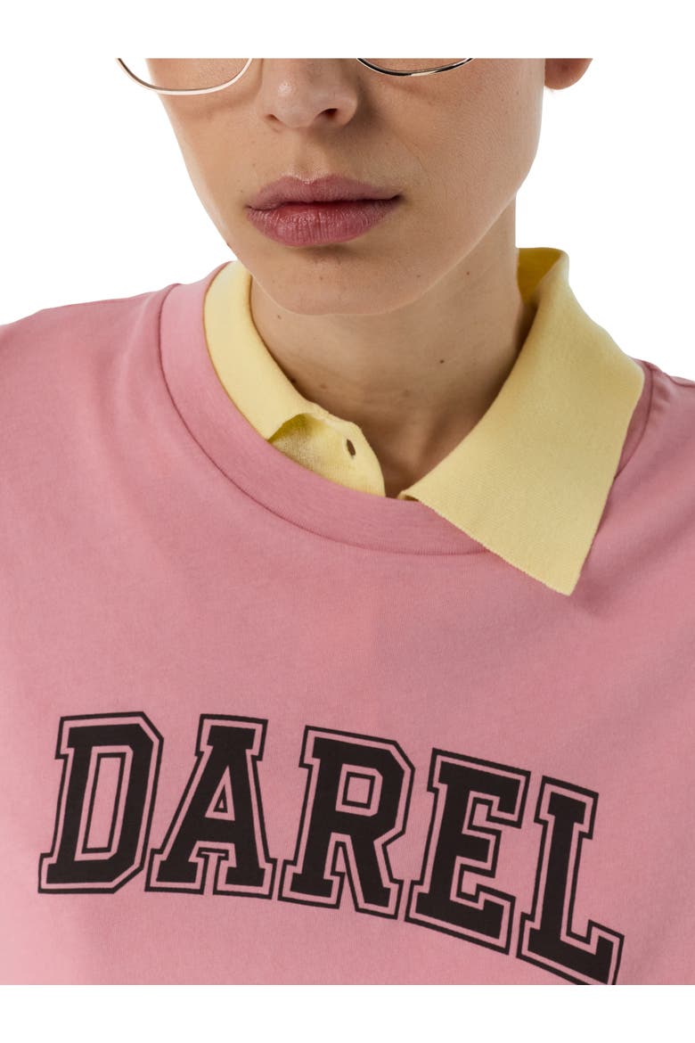 Melly Retro Logo T-Shirt, Alternate, color, Light Pink