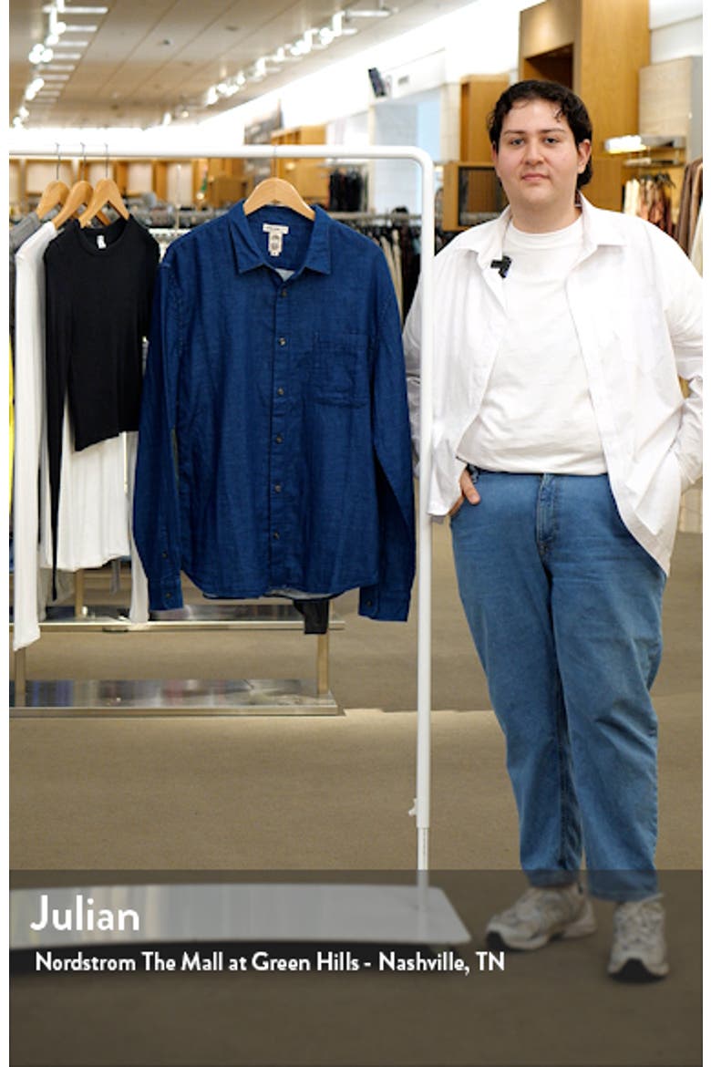 Slim Fit Double Gauze Button-Up Shirt video