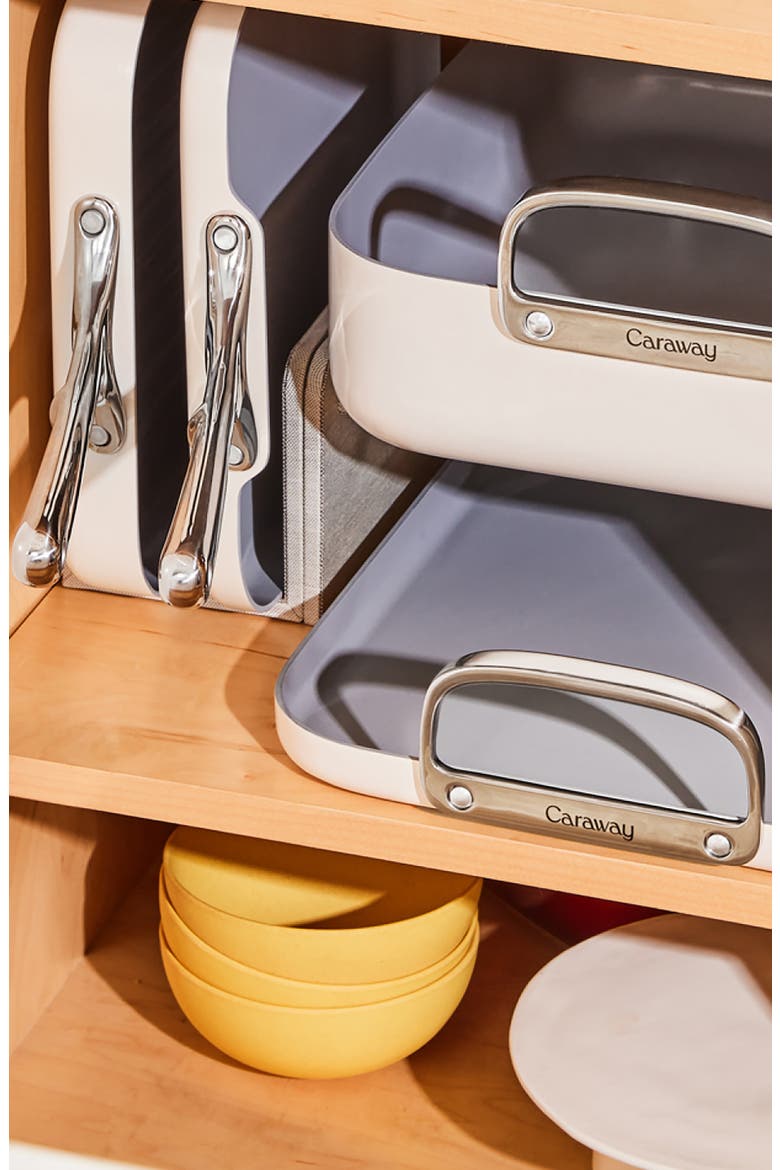 5-Piece Ceramic Nonstick Cookware Set, Alternate, color, CREAM