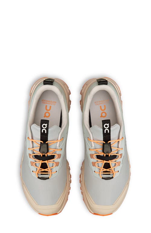 On Kids' Cloudhero Waterproof Running Shoe In Glacier/cream
