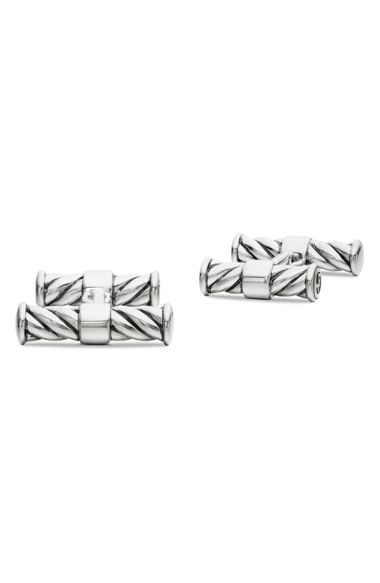 David Yurman Cable Classics Cuff Links, Alternate, color, 