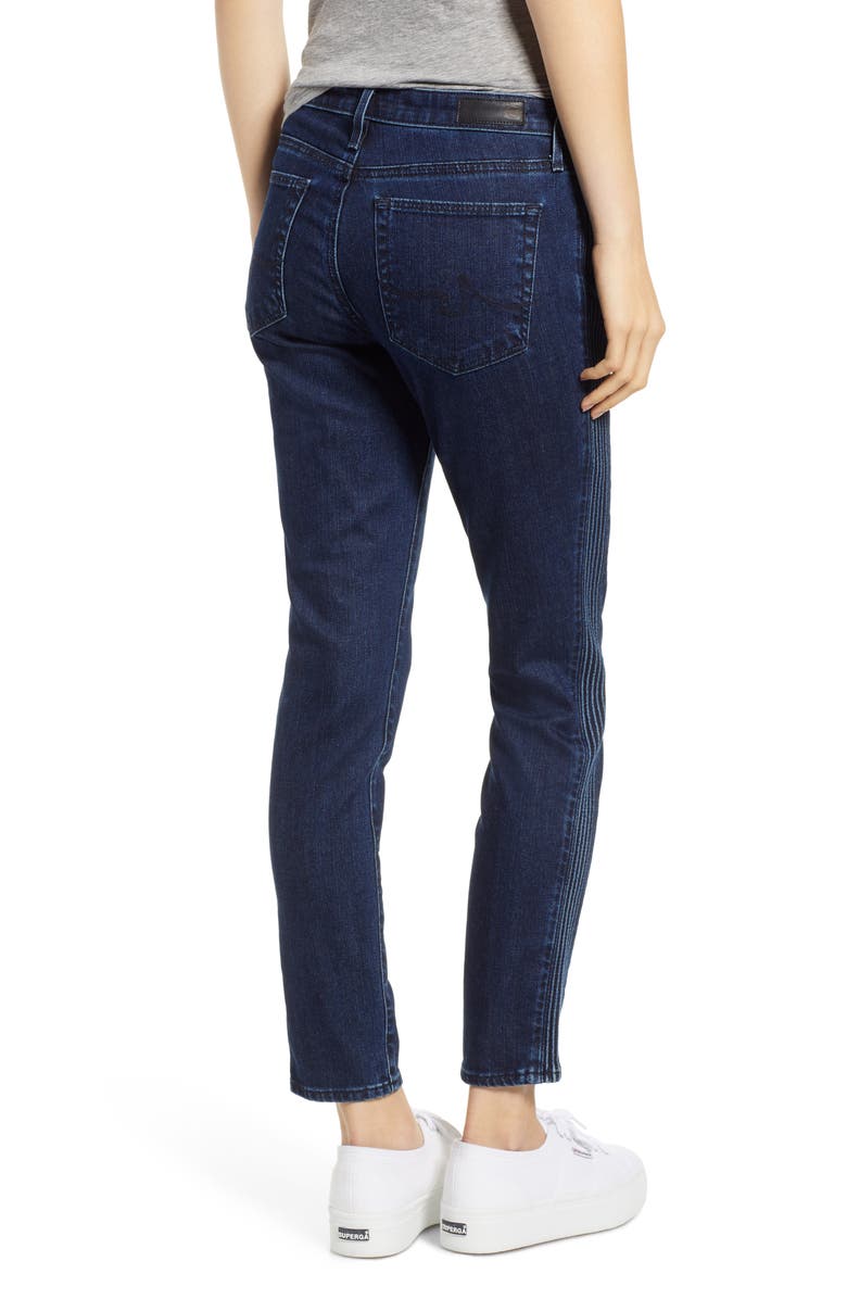 AG The Prima Pintuck Ankle Cigarette Jeans, Alternate, color, 