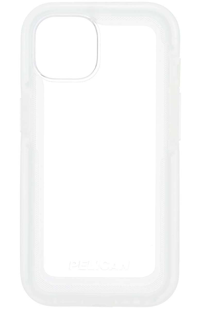 Pelican Voyager Case with Micropel for Apple iPhone 14 / 13, Main, color, Clear
