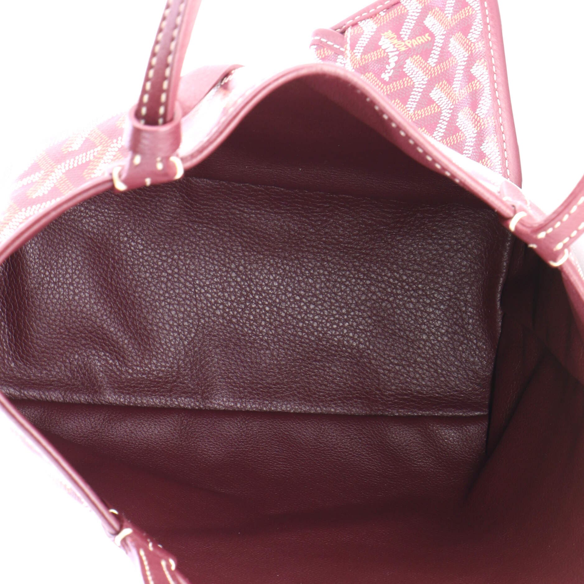 Pre-Owned Goyard Anjou Reversible Tote Coated Canvas Mini, Alternate, color, Red