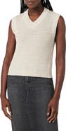 Hudson Jeans V-Neck Twist Back Sleeveless Sweater