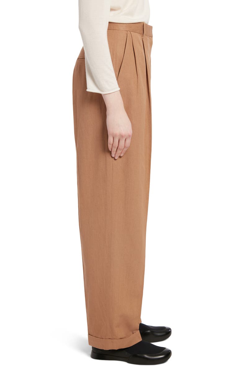 The Row Cassandra Silk & Linen Pants, Alternate, color,