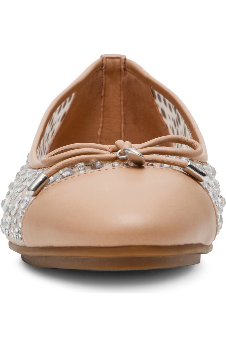 Anne Klein Luci Bow & Crystal Embellished Ballet Flat, Alternate, color, Crystals