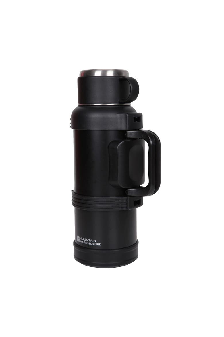 Camping Flask & Cup Set, Alternate, color, Black