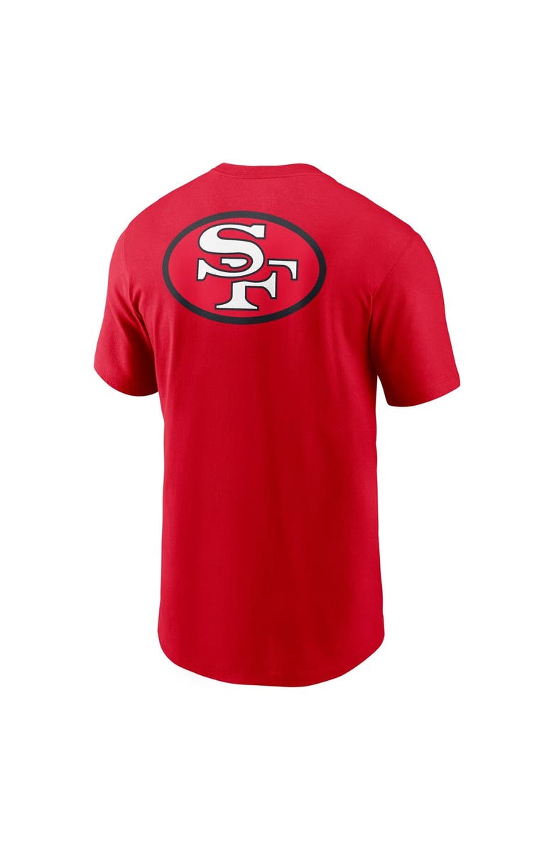 Nike Men's Nike Scarlet San Francisco 49ers Rewind Front and Back Hit Essential T-Shirt, Alternate, color, Scarlet