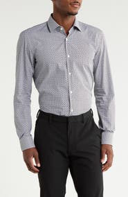 BOSS Kenno Trim Fit Performance Dress Shirt