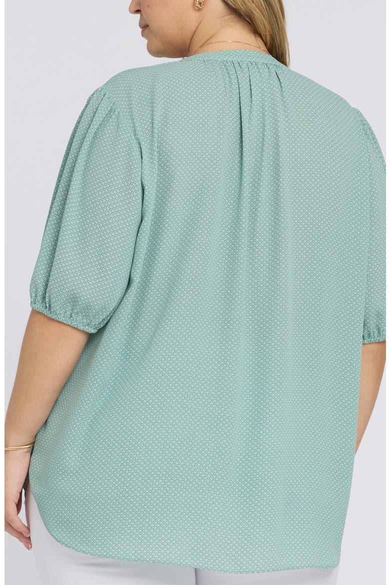 Puff Sleeve Popover Top, Alternate, color, VALLEY OF DAISIES