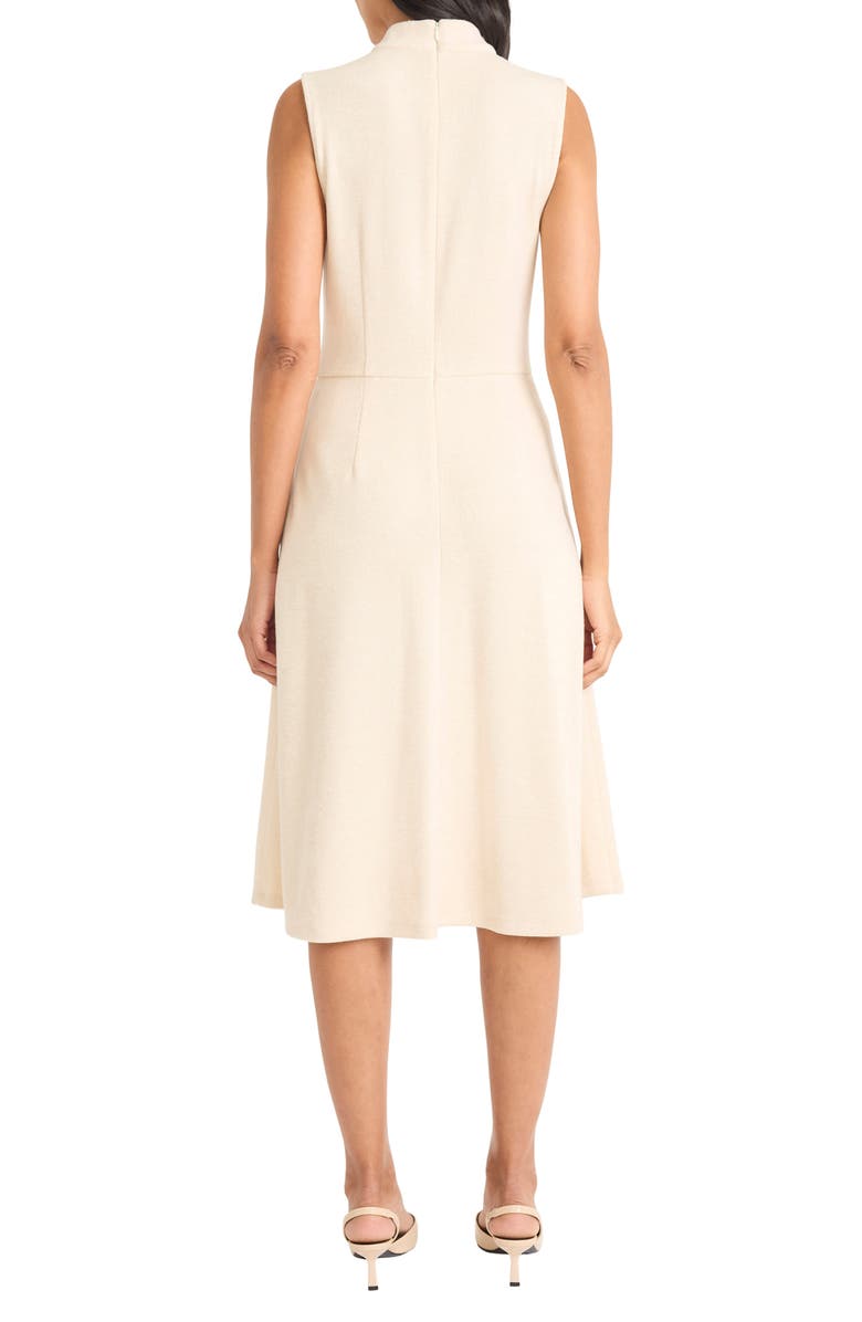 Maggy London Marled Knit Midi Dress, Alternate, color, Horn