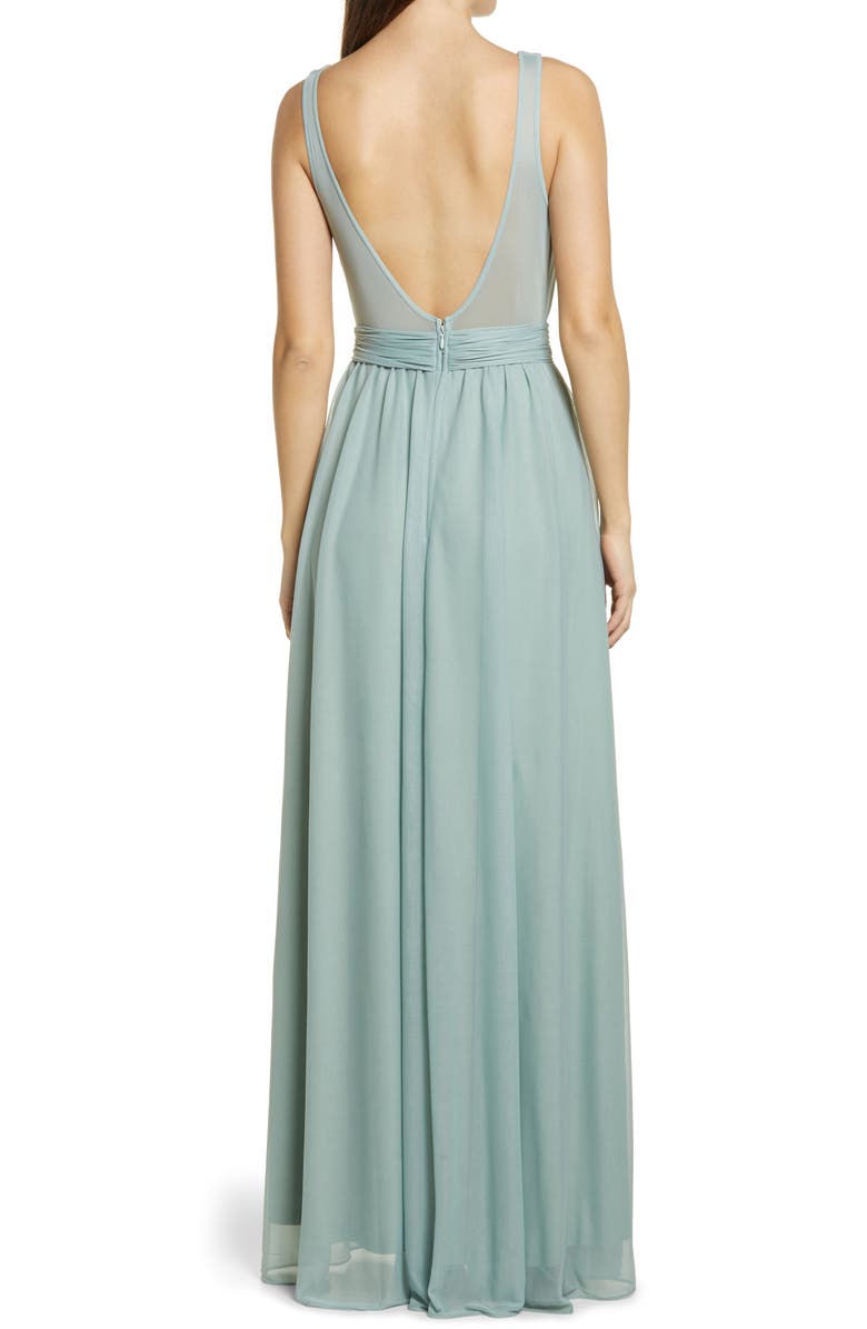 BIRDY GREY Jan Scoop Neck Column Gown, Alternate, color, 