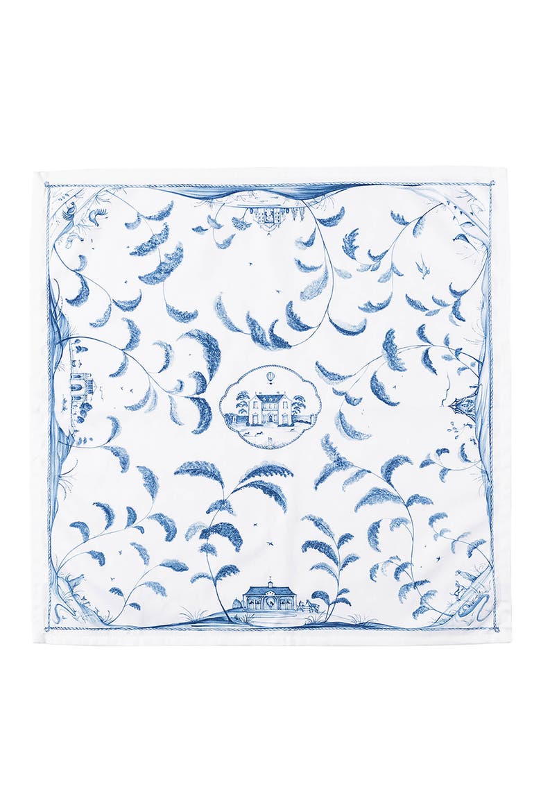 Country Estate Set of 4 Cotton Sateen Napkins, Alternate, color, DELFT BLUE
