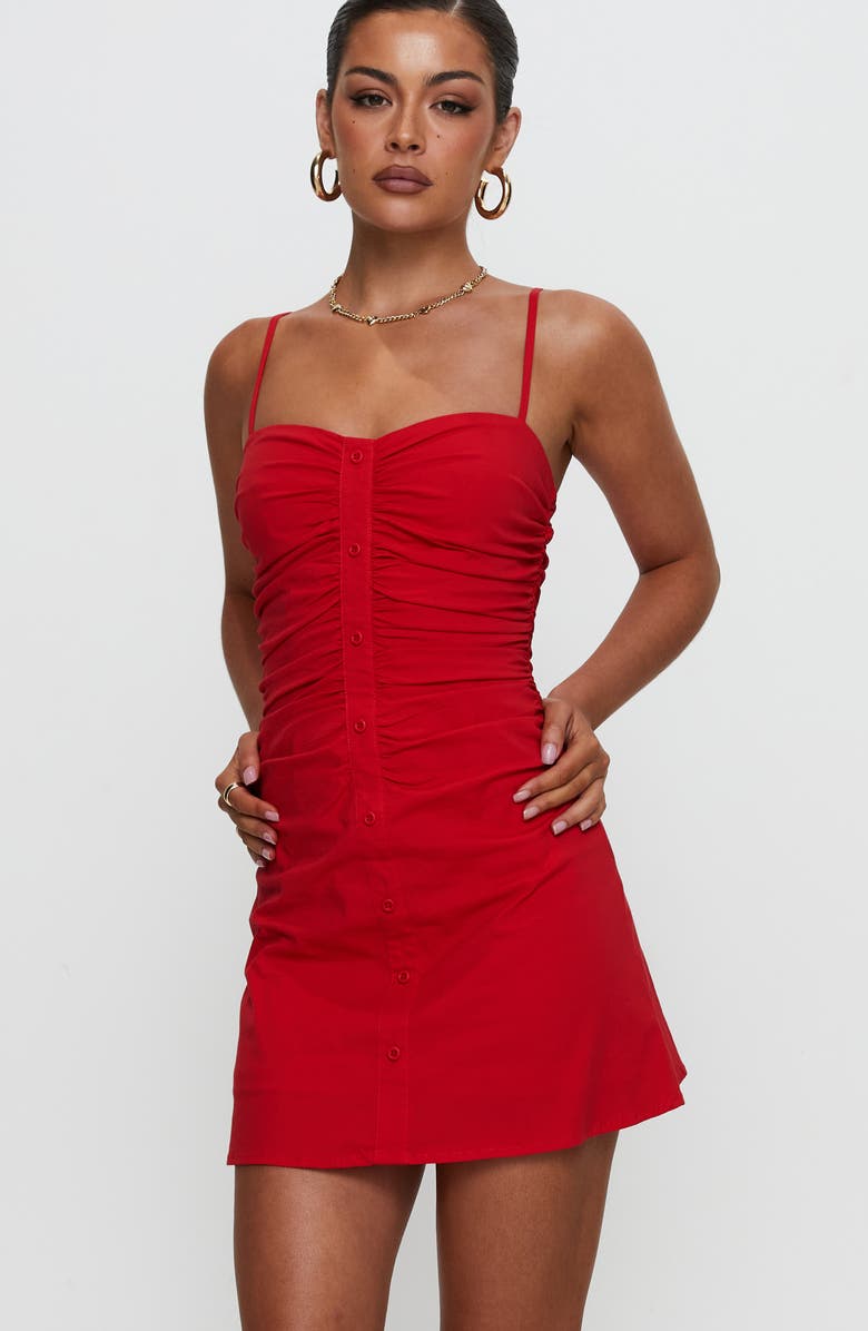 Princess Polly Besotted Ruched Minidress, Alternate, color, 