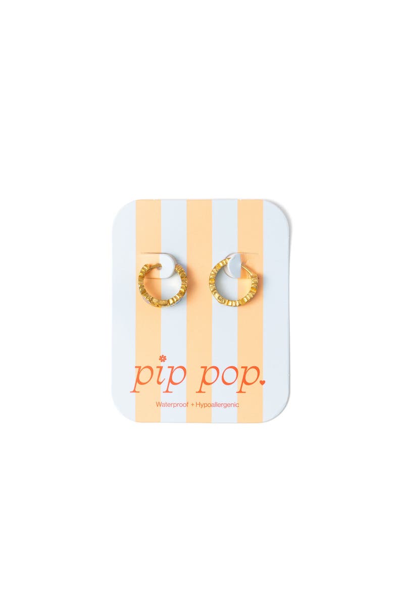 Flower Hoop, Alternate, color, Gold