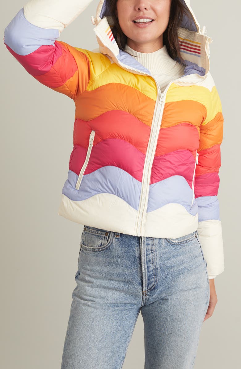 Marine Layer Après Water Resistant Recycled Puffer Jacket, Alternate, color, 