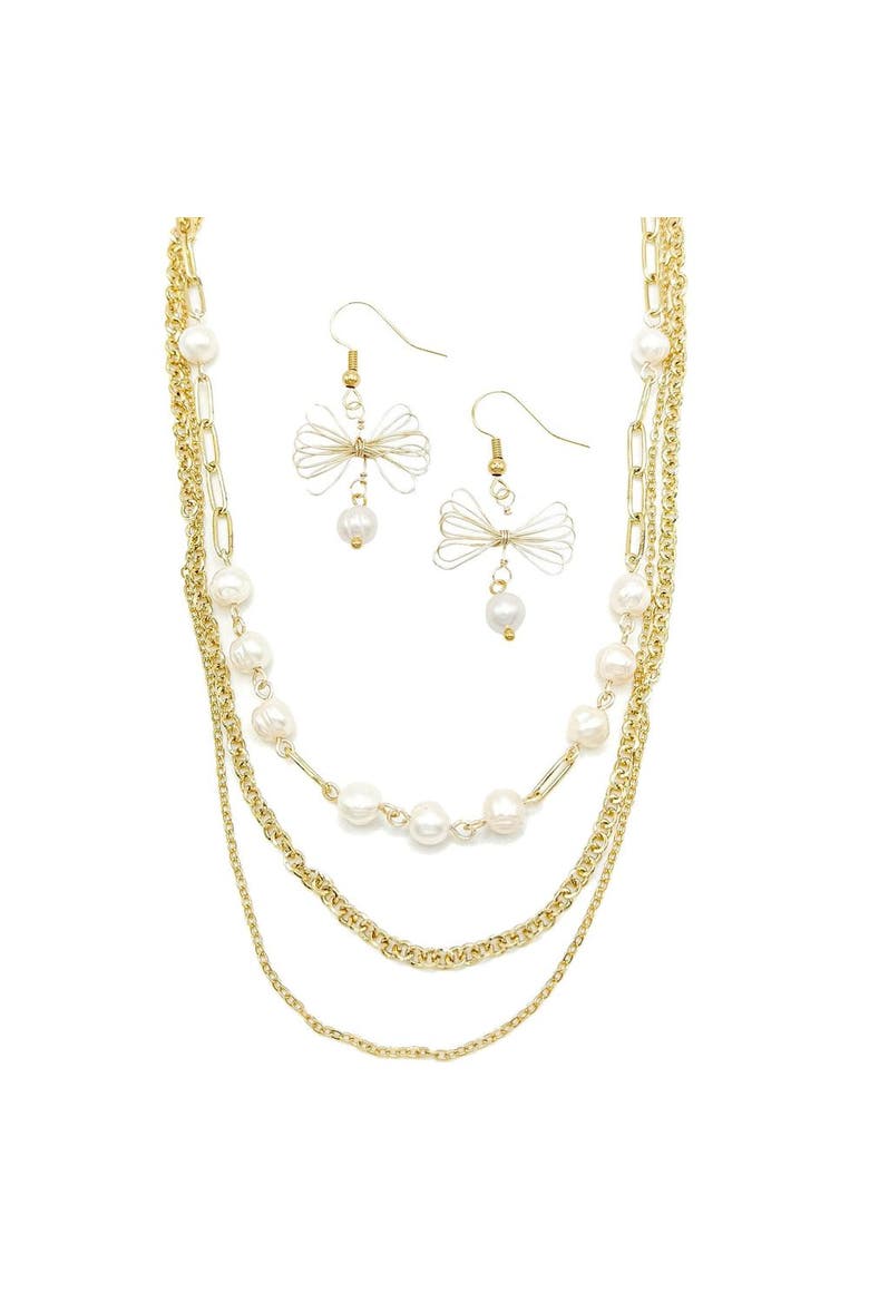 Coquett Earrings, Alternate, color, White