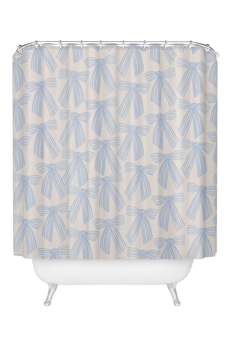 Thirtyone Illustrations Bauble Shower Curtain, Main, color, BEIGE