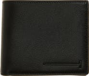 TOM FORD Elongated T-Line Classic Bifold Goatskin Leather Wallet