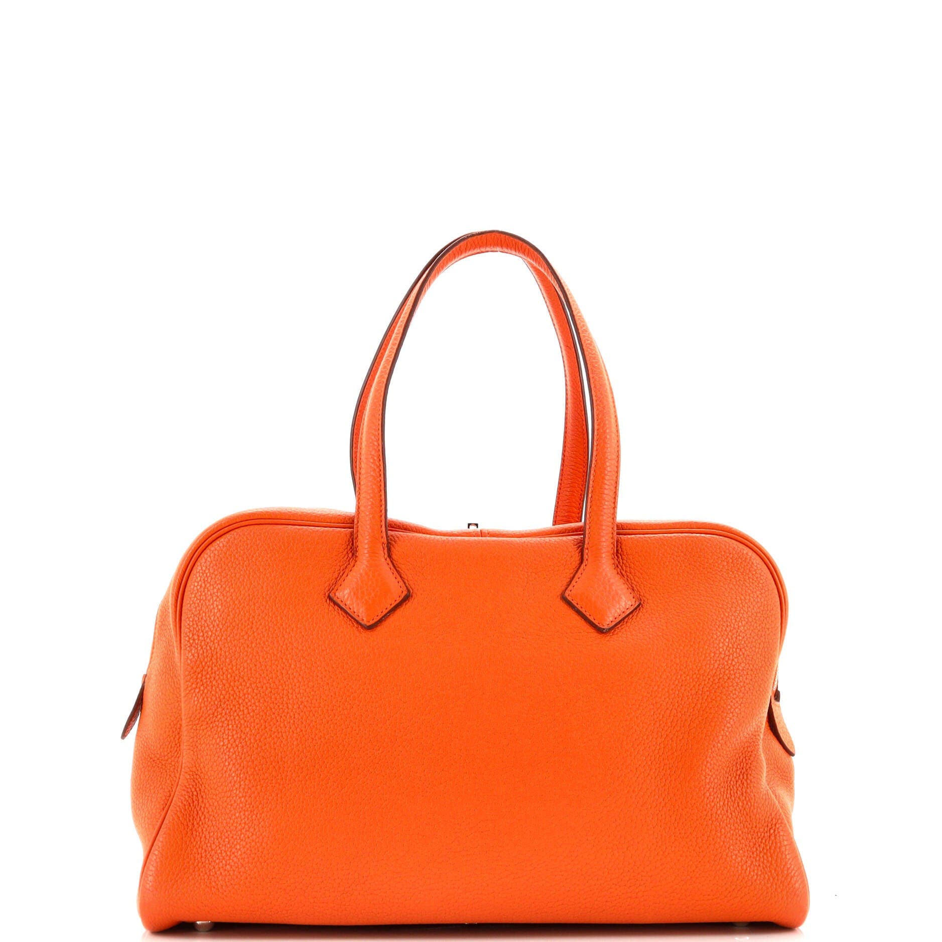 Pre-Owned Hermes Victoria II Bag Clemence 35, Alternate, color, Orange H