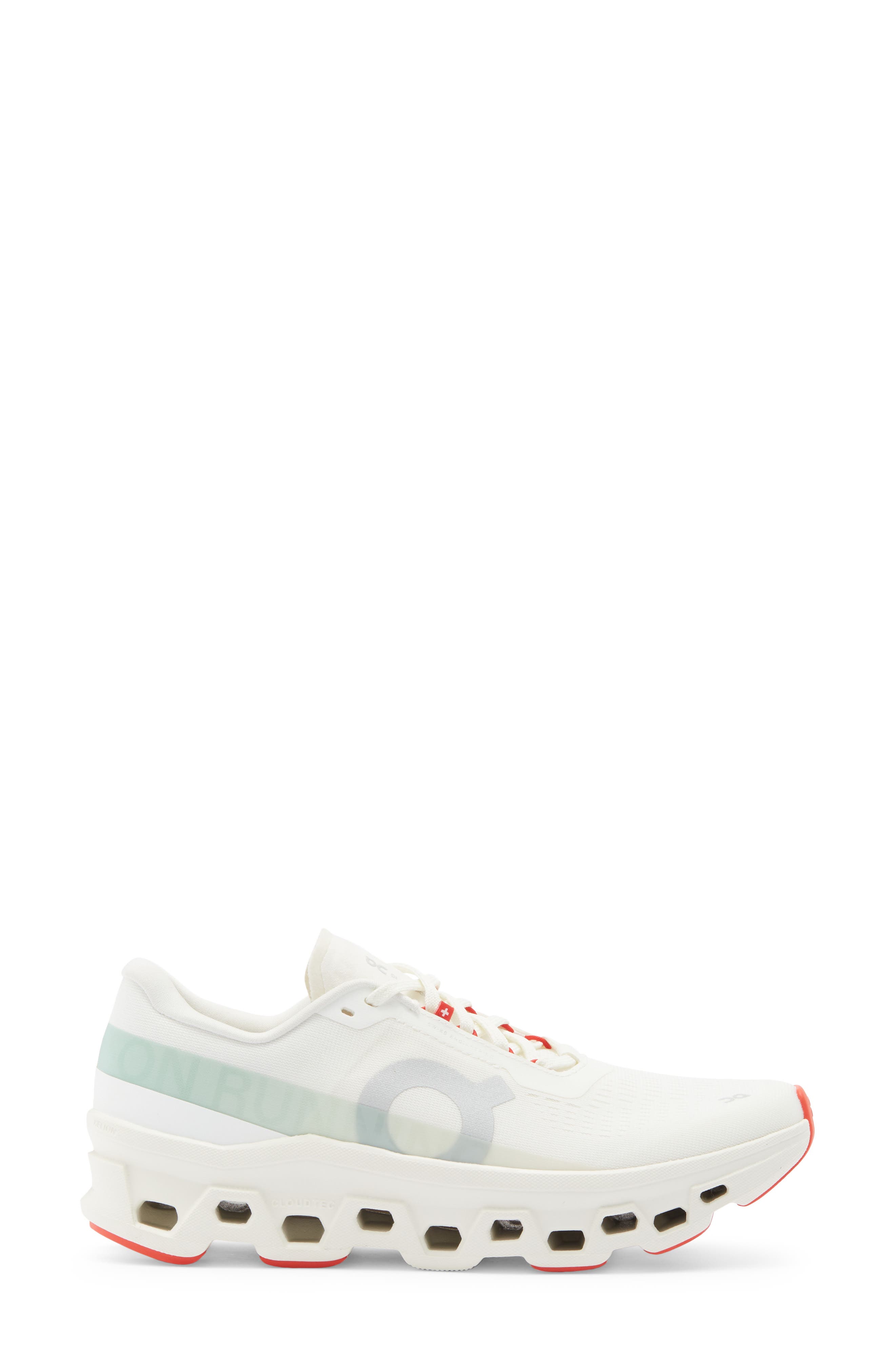 Cloudmonster 1 Running Shoe, Alternate, color, IVORY/ CREEK