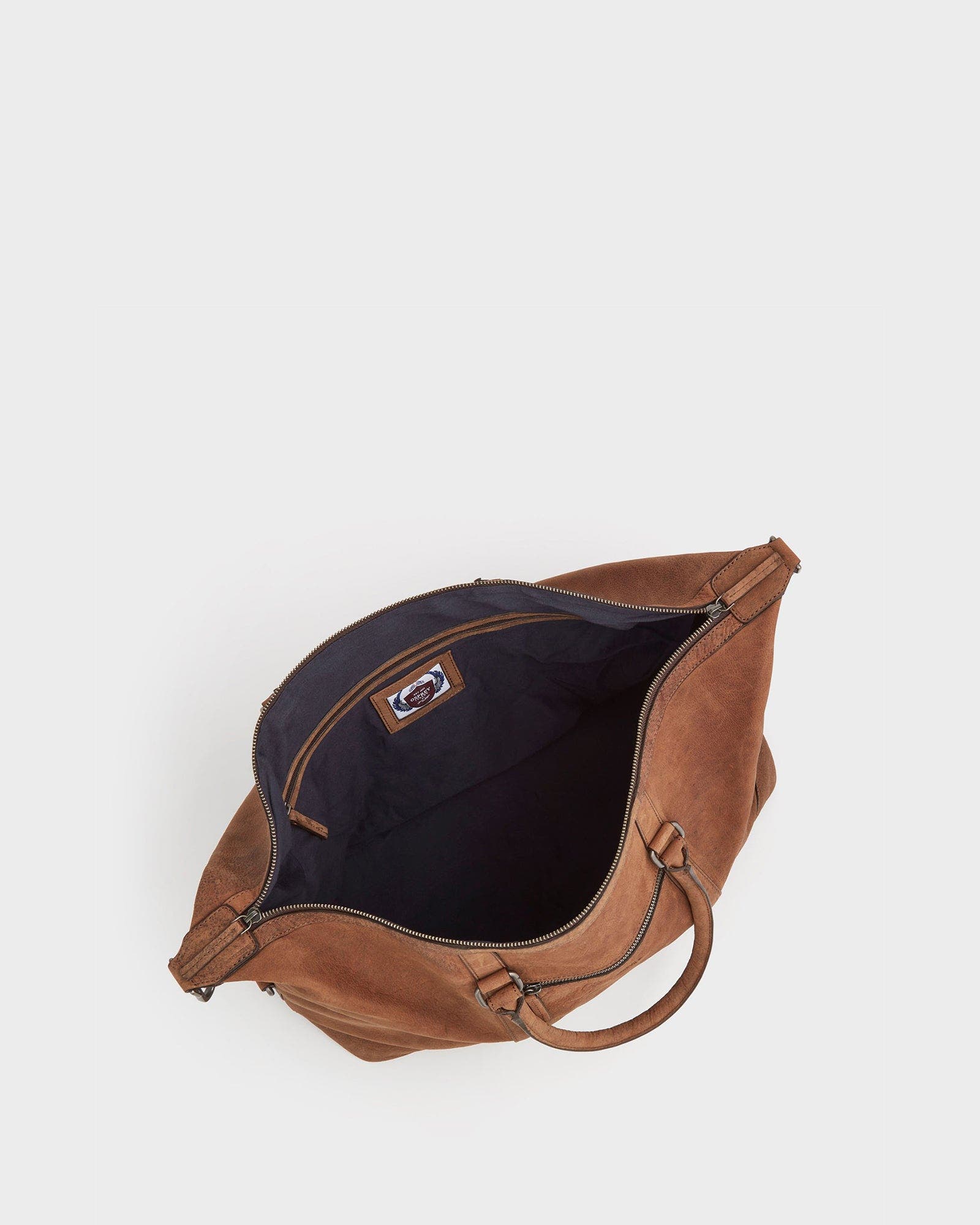 The Clayton Leather Weekender, Alternate, color, Chocolate