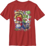 NINTENDO Boy's Nintendo Mario Tough Guys  Graphic T-Shirt