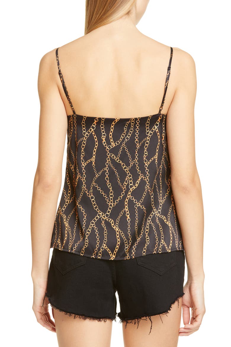Jane Print Silk Camisole, Alternate, color, CHAIN PRINT