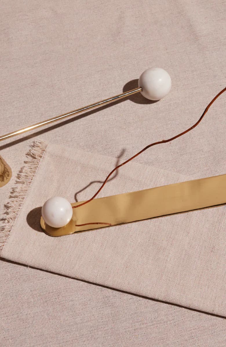 Meso Goods Anka Candle Snuffer, Alternate, color, Brass