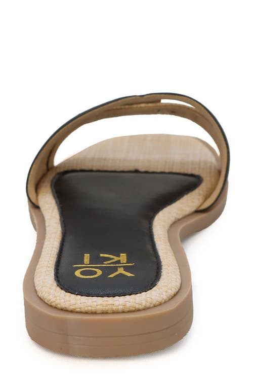 Yoki Isabel Slide Sandal In Black