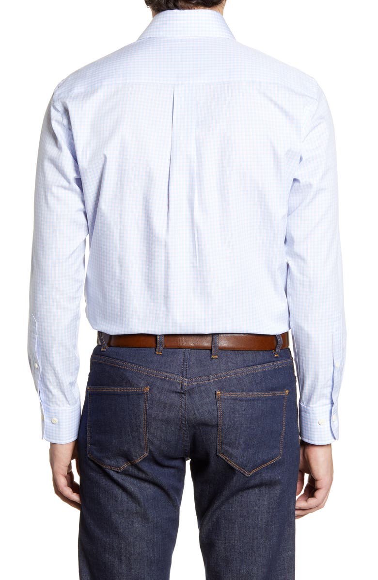Peter Millar Hibriten Microcheck Button-Up Shirt, Alternate, color, 