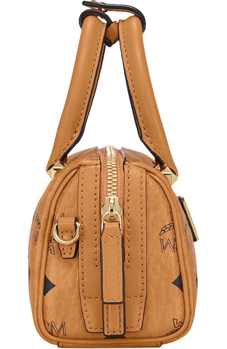 MCM Mini Ella Boston Top Handle Bag, Alternate, color,