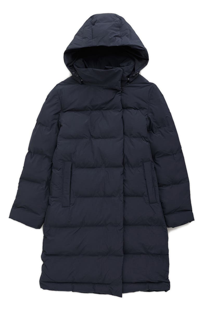 Seasalt Cornwall Holywell Bay Waterproof Puffer Coat, Alternate, color, Inkwell Blue