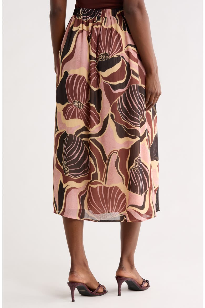 Mosaic Floral Skirt, Alternate, color, R693 PINK
